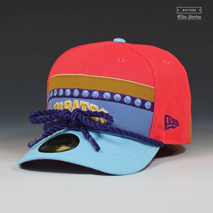 ニューエラ New Era 【 Pittburgh Pirates Elite Series Banpresto Nami Glitter & Glamour Wano Kuni Figure Cap Unisex Dark Coral Reef / Tropic Purple / Copen Blue / Whiskey 】 海賊団 エリート シリーズ バンプレスト ナミ フィギュ