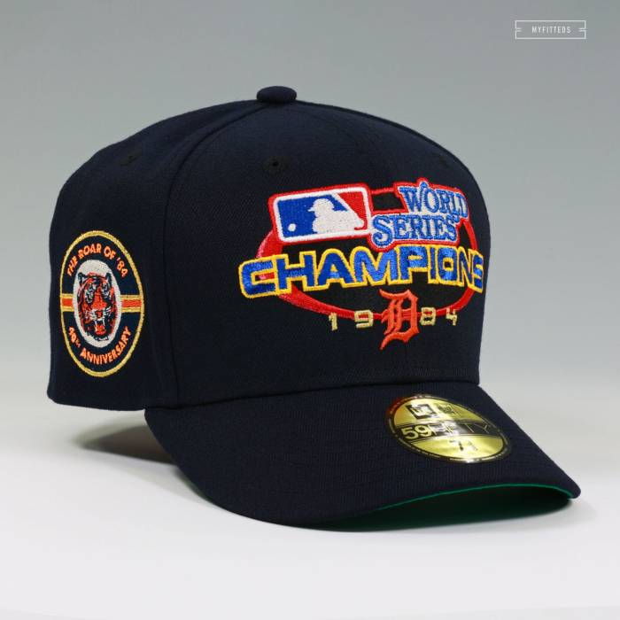 ニューエラ New Era 【 Detroit Tigers 1984 World Series Champions Midnight Navy Fitted Cap Unisex Midnight Navy / Orangeade 】 デトロイト タイガース シリーズ 紺色 ネイビー キャップ 帽子 ユニセックス 紺色 ネイビ｜スニケス