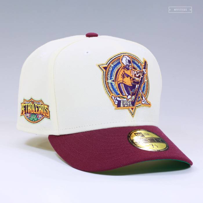 ニューエラ New Era 【 Edmonton Oilers X Petroleros De Edmonton Dia De Los Muertos Off White Cap Unisex Off White / Dark Aubergine 】 エドモントン オイラーズ 白色 ホワイト キャップ 帽子 ユニセックス 白色 ホワイト｜スニケス