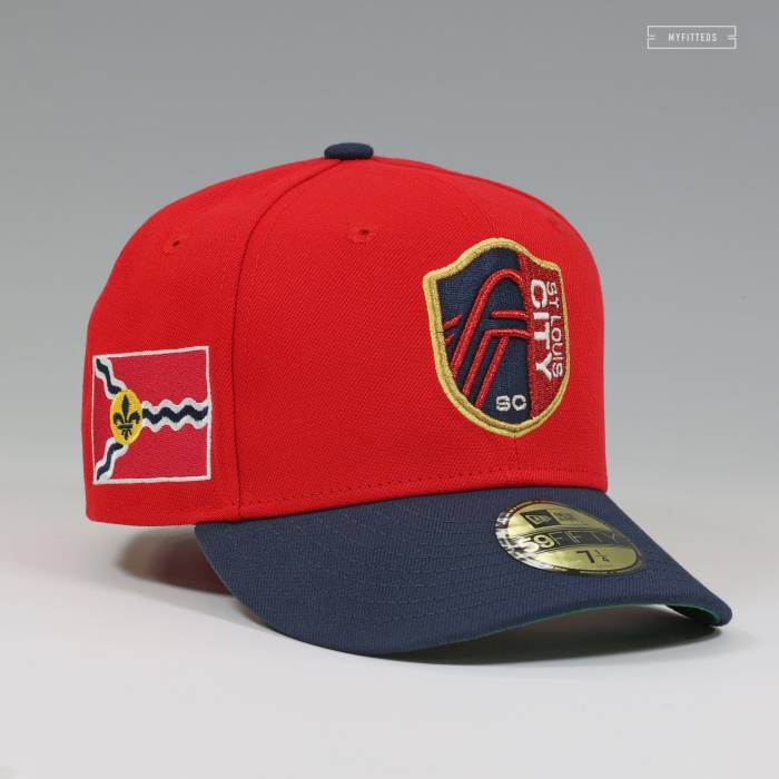 ニューエラ New Era 【 St Louis City Soccer Club For The Love Of St. Louis Mls Fitted Cap Unisex Scarlet Corduroy / Nightshade 】 シティ Soccer サッカー クラブ キャップ 帽子 ユニセックス コーデュロイ｜スニケス