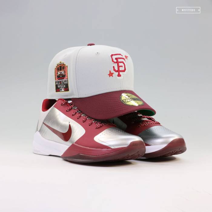 ニューエラ New Era 【 San Francisco Giants 2007 Mlb All-Star Game Kobe V Protro "Lower Merion Aces" Inspired Cap Unisex Sandstone / Midnight Navy / Radiant Red / Danube Metallic 】 ジャイアンツ Game ゲーム Kobe コービー プロトロ｜スニケス