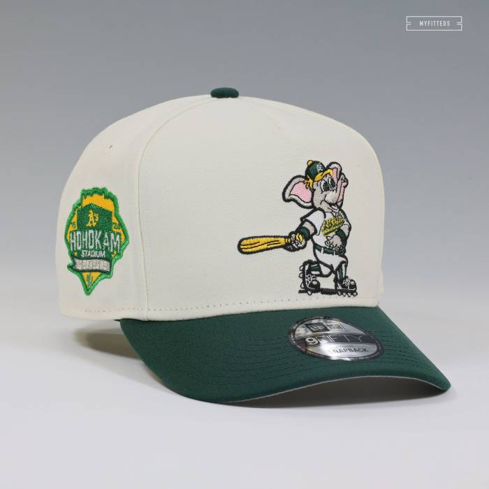 ニューエラ New Era 【 Oakland Athletics Stomper. Hohokam Stadium 10 Seasons 9Fifty A-Frame Snapback Unisex Off White / Holly Leaf 】 オークランド アスレチックス スタジアム Snapback スナップバック バッグ ユニセック|スニケス