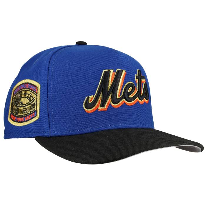 【★百貨店SALE★6/11真夜中2時迄】Newera 【 New York Mets 1969 Ws Metallic 9Fifty A Frame Snapback Hat Unisex 】 メッツ Snapback スナップバック 御徒面子 ユニ一発やる