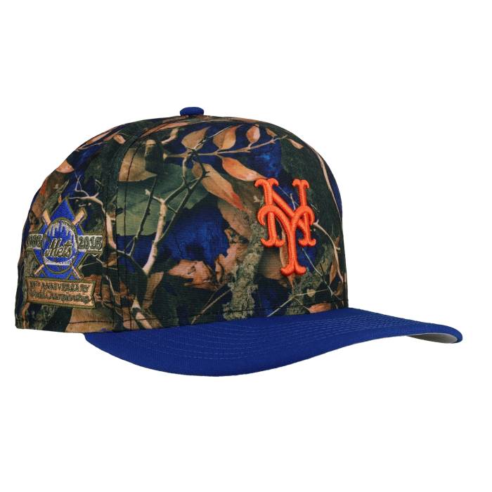 【★百貨店SALE★6/11真夜中2時迄】Newera 【 New York Mets Leaves Blue 30Th Anniversary 9Fifty A Frame Snapback Hat Unisex 】 メッツ 青碧 青碧 Snapback スナップバック 御徒面子 ユニ一発やる