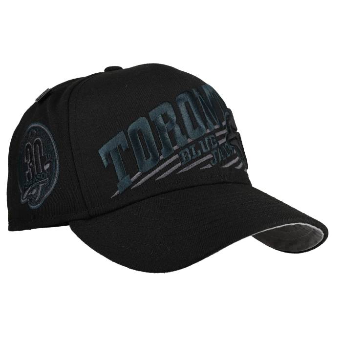 Newera 【 Toronto Blue Jays 30Th Season Blackout 59Fifty Fitted Hat Unisex Black / Grey Undervisor 】 トロント 青み 青色 ユニ一発やる 黒いこと 黒いこと 薄墨色 薄墨色