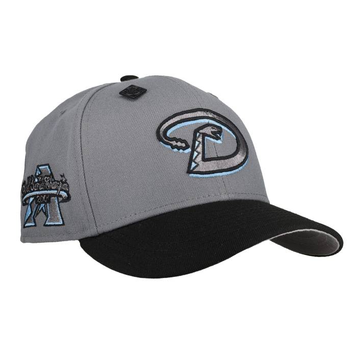 Newera 【 Arizona Diamondbacks 2001 World Series Graphite/Black 59Fifty Fitted Hat Unisex Grey / Black / Grey Undervisor 】 アリゾナ 金剛石バックス つづき物 ユニ一発やる 薄墨色 薄墨色 黒いこと 黒いこと
