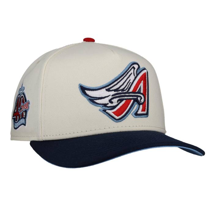 Newera 【 Anaheim Angels Trippy 40Th Season 9Fifty A Frame Snapback Hat Unisex 】 アナ住み家 angels エンジェルス Snapback スナップバック 御徒面子 ユニ一発やる