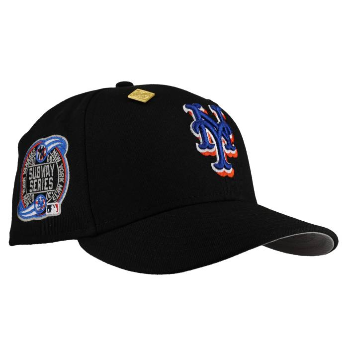 Newera 【 New York Mets Subway Series Classics 59Fifty Fitted Hat Unisex Black/Blue/Grey Brim 】 メッツ つづき物 ユニ一発やる 黒いこと 黒いこと 青み 青色 薄墨色 薄墨色