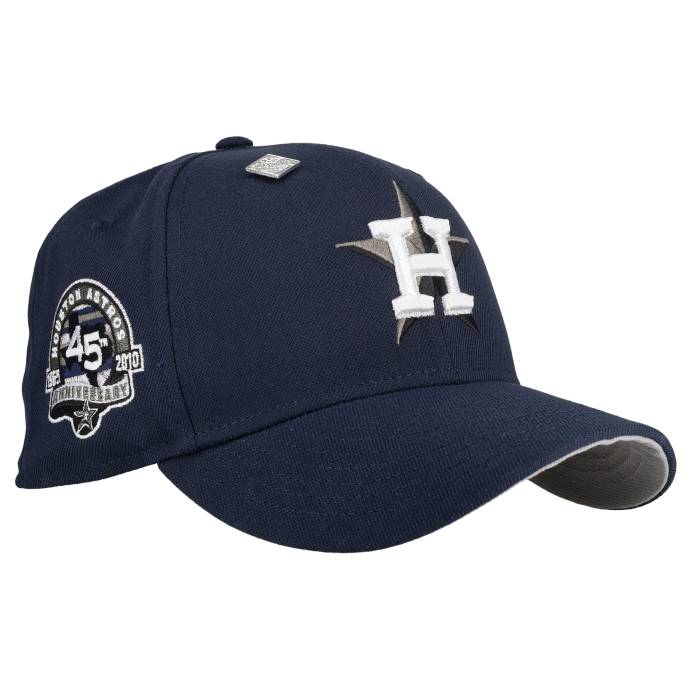 Newera 【 Houston Astros 45Th Anniversary Metallic Oceanside Blue 59Fifty Fitted Hat Unisex Oceanside Blue / Grey Undervisor 】 ヒューストン アストロズ 青み 青色 ユニ一発やる 青み 青色 薄墨色 薄墨色