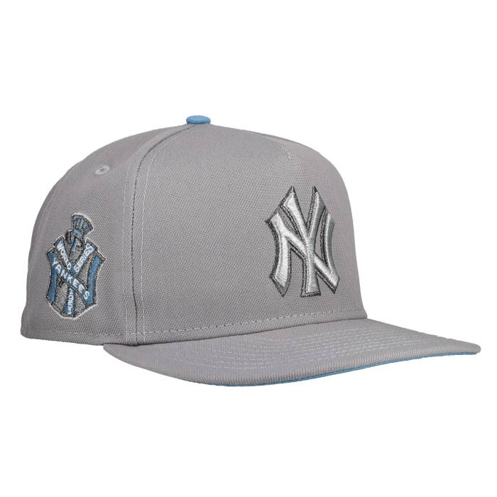 Newera 【 New York Yankees 1951 World Series Grey Metallic 9Fifty A Frame Snapback Hat Unisex 】 ヤンキース シリーズ 灰色 グレー Snapback スナップバック バッグ ユニセックス|スニケス