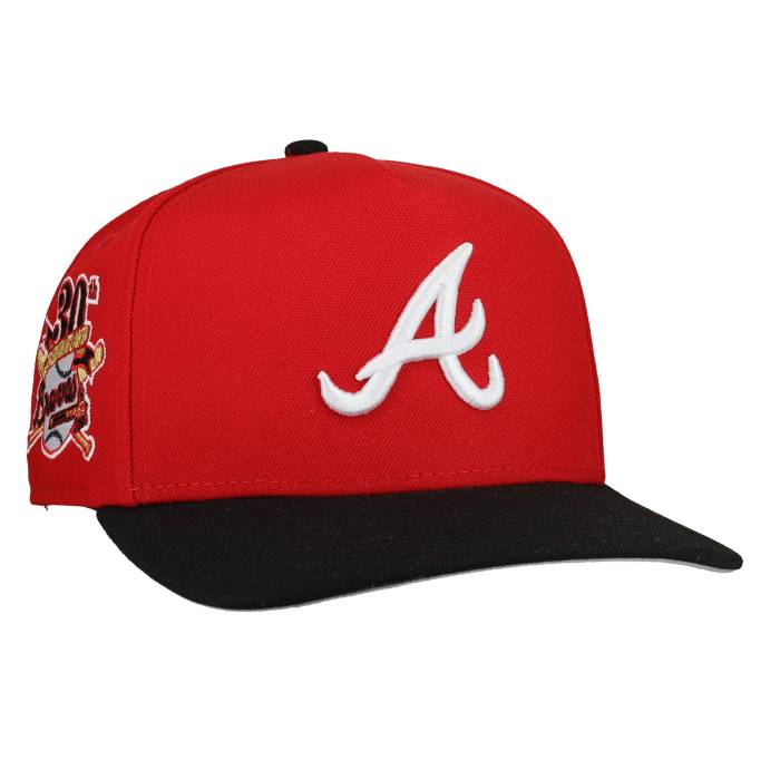 Newera 【 Atlanta Braves 30Th Anniversary Red/Black 9Fifty A Frame Snapback Hat Unisex 】 アトランタ ブレーブス Snapback スナップバック バッグ ユニセックス｜スニケス