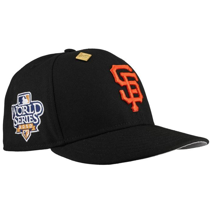 Newera 【 San Francisco Giants 2010 World Series Black/Orange Basic 59Fifty Fitted Hat Unisex 】 ジャイアンツ つづき物 ユニ一発やる