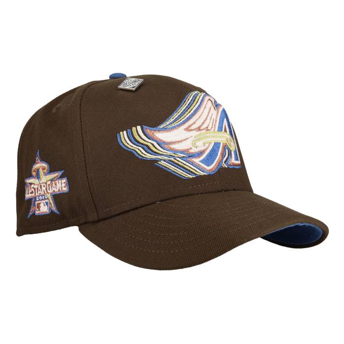 Newera 【 Anaheim Angels 2010 All Star Game Trippy Walnut Metallic 59Fifty Fitted Hat Unisex 】 アナ住み家 angels エンジェルス Game 取り組み ユニ一発やる
