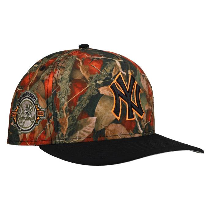 Newera 【 New York Yankees Leaves Orange 100Th Anniversary 9Fifty A Frame Snapback Hat Unisex 】 ヤンキース orange 橙・オレンジ色 Snapback スナップバック 御徒面子 ユニ一発やる