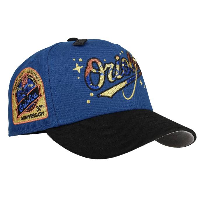 Newera 【 Baltimore Orioles 30Th Anniversary Blue/Black Celestial 59Fifty Fitted Hat Unisex 】 ボルティモア オリオールズ ユニ一発やる