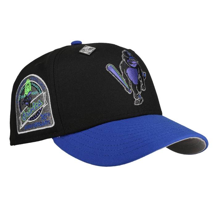 Newera 【 Baltimore Orioles 30Th Anniversary Black/Blue Oriole 59Fifty Fitted Hat Unisex 】 ボルティモア オリオールズ ユニ一発やる