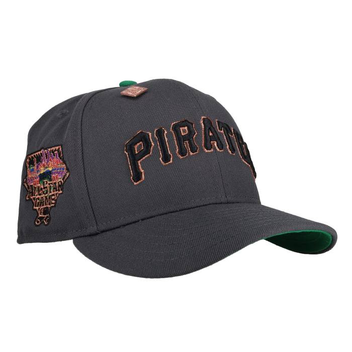 Newera 【 Pittsburgh Pirates 2006 All Star Game Graphite Metallic Script 59Fifty Fitted Hat Unisex 】 ピッツバーグ パイレーツ団 Game 取り組み 脚本 ユニ一発やる