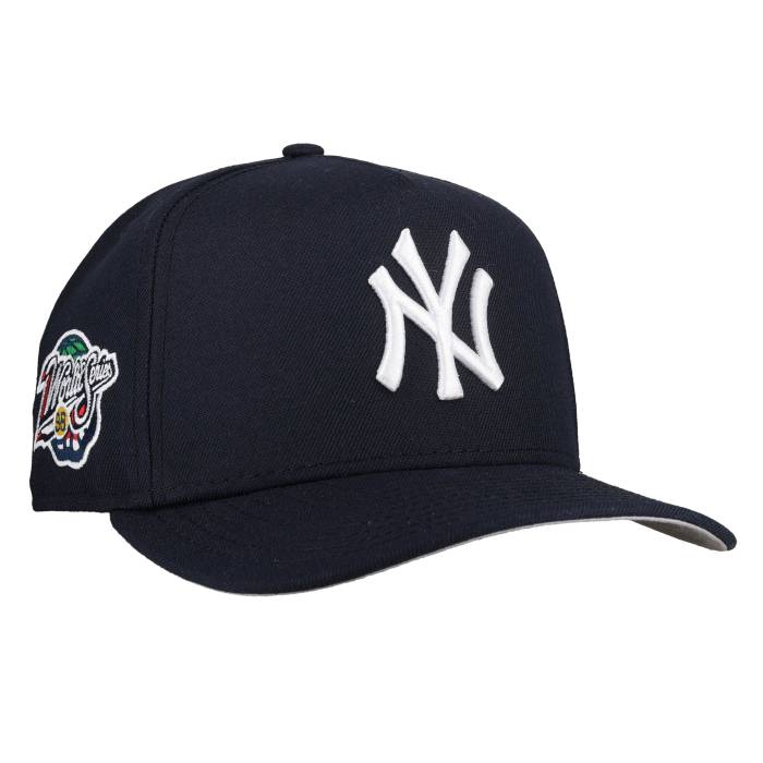 Newera 【 New York Yankees 1998 World Series Navy 9Fifty A Frame Snapback Hat Unisex 】 ヤンキース つづき物 紺色 米国海軍 Snapback スナップバック 御徒面子 ユニ一発やる