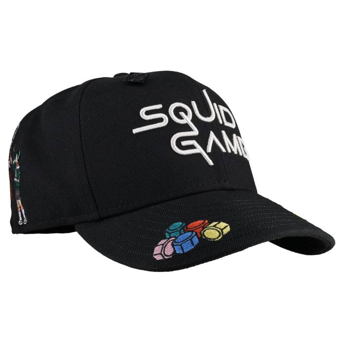 Newera 【 Squid Game Black 59Fifty Fitted Hat Unisex Black 】 Game 取り組み 黒いこと 黒いこと ユニ一発やる 黒いこと 黒いこと