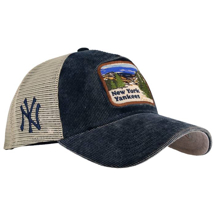 【★百貨店SALE★6/11真夜中2時迄】Newera 【 New York Yankees Mountain View New Era 9Twenty Adjustable Hat Unisex Blue / Tan / Grey Undervisor 】 ヤンキース ユニ一発やる 青碧 青碧 薄墨色 薄墨色