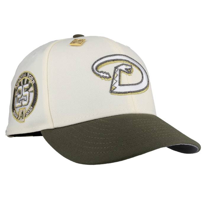 Newera 【 Arizona Diamondbacks 25Th Anniversary Chrome Olive 59Fifty Fitted Hat Unisex White / Olive / Grey Undervisor 】 アリゾナ 金剛石バックス olive オリーブ ユニ一発やる 白いこと 白いこと olive オリーブ 薄墨色 グ
