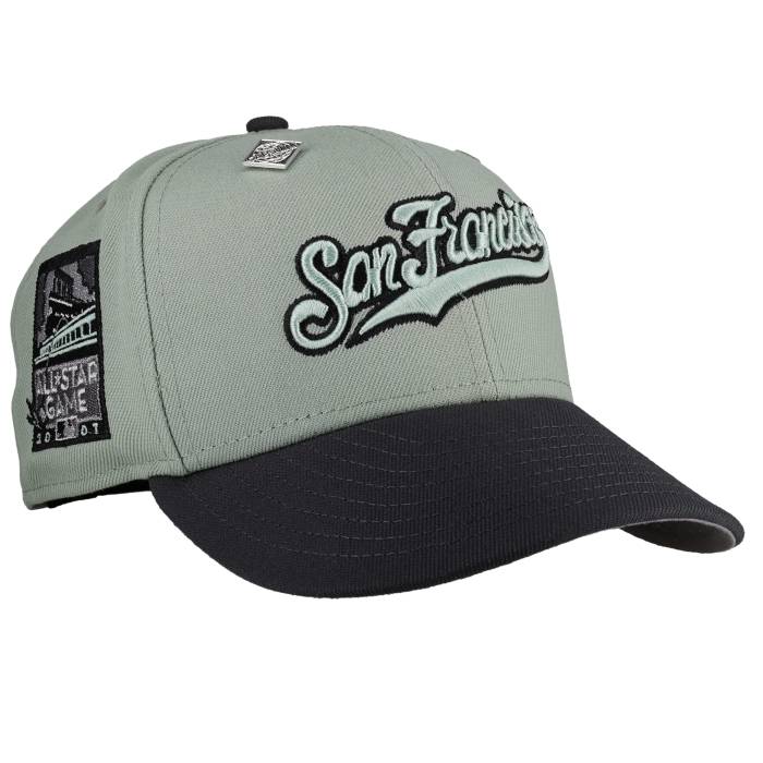 Newera 【 San Francisco Giants Everest Green/Graphite 2007 Asg Metallic 59Fifty Fitted Hat Unisex Everest Green / Grey Undervisor / Black Sweatband 】 ジャイアンツ ユニ一発やる green 緑・緑であること 薄墨色 薄墨色 黒いこと 黒いこと
