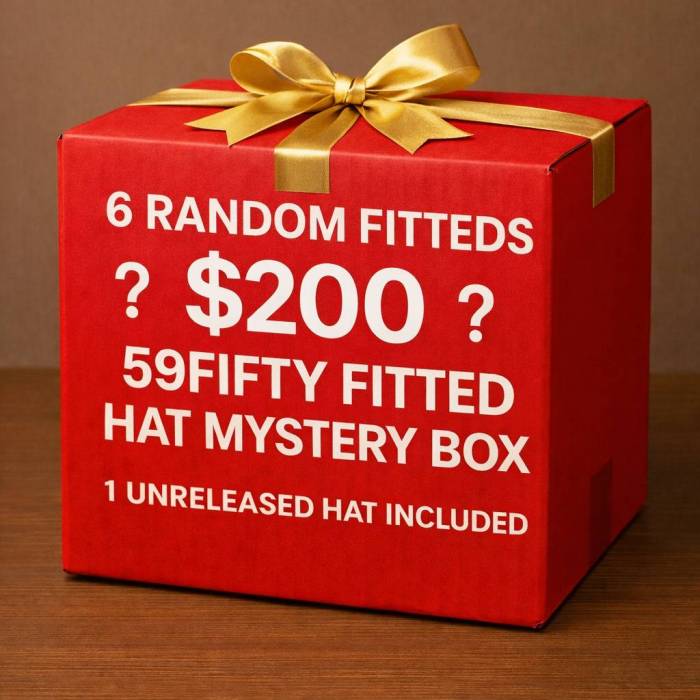 Newera 【 59Fifty Fitted Hats Mystery Box Random Teams (6 Hats+Free Shipping+5 Free Pins) Unisex 】 かぶり笠 かぶり笠 ボックス席 無償性 ユニ一発やる
