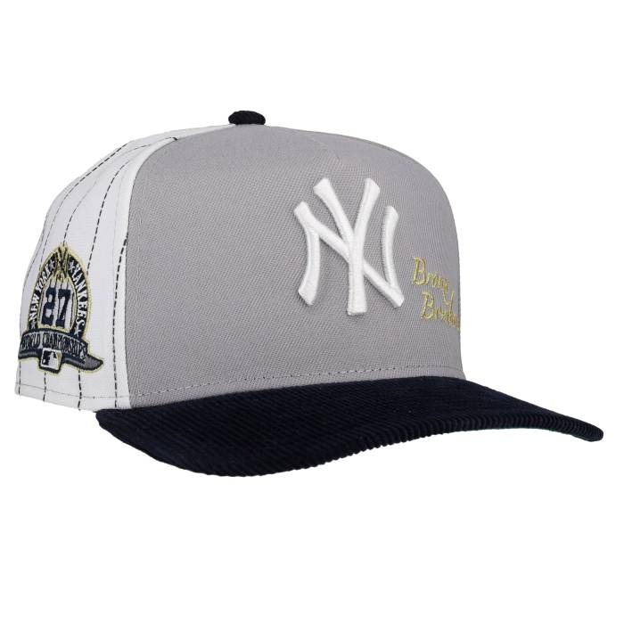 Newera 【 New York Yankees 27X World Series Champs Pinstripe Metallic 9Fifty A Frame Snapback Hat Unisex 】 ヤンキース シリーズ Snapback スナップバック バッグ ユニセックス｜スニケス