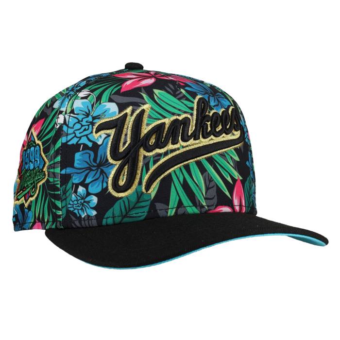 【★百貨店SALE★6/11真夜中2時迄】Newera 【 New York Yankees 1999 World Series Floral Script 9Fifty A Frame Snapback Hat Unisex 】 ヤンキース 続きもの 原作 Snapback スナップバック 御徒面子 ユニ一発やる