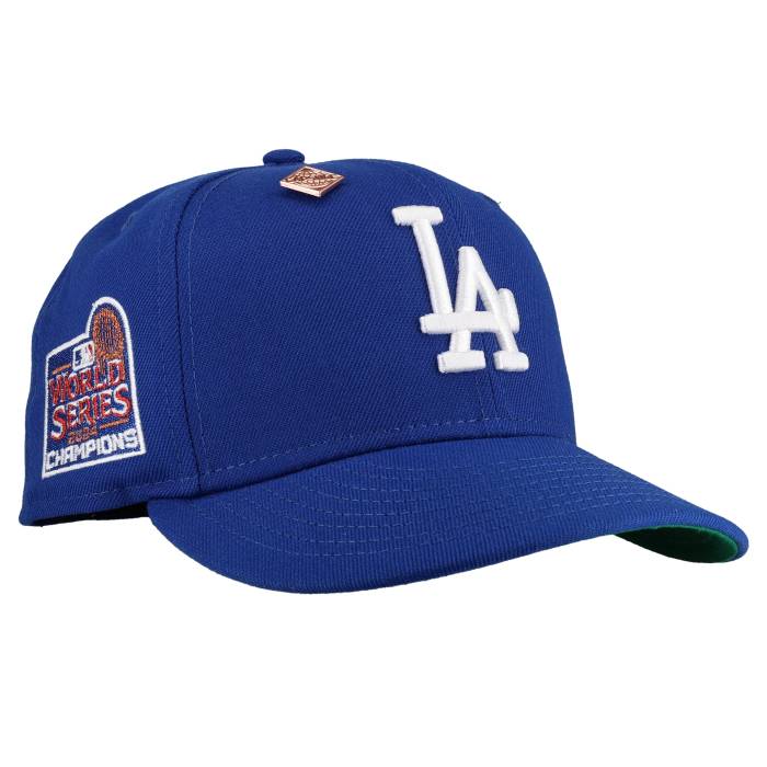 Newera 【 Los Angeles Dodgers 2024 World Series Light Royal Metallic 59Fifty Fitted Hat Unisex Blue/Green Undervisor/Black Sweatband 】 ドジャース つづき物 ユニ一発やる 青み 青色 green 緑・緑であること 黒いこと 黒いこと