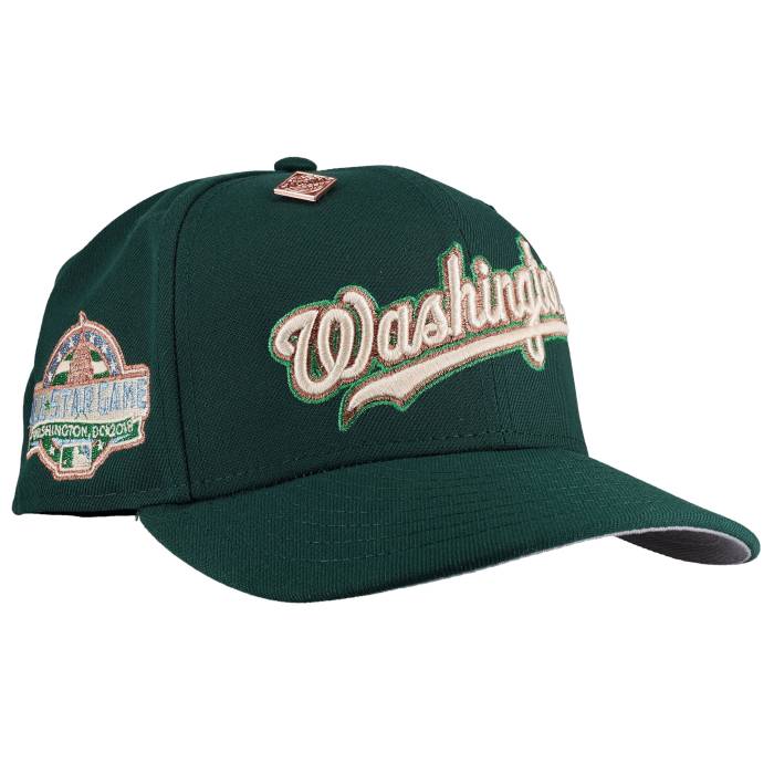Newera 【 Washington Nationals 2018 Asg Green Metallic 59Fifty Fitted Hat Unisex Green / Grey Undervisor 】 ワシントン州 ナショナルズ green 緑・緑であること ユニ一発やる green 緑・緑であること 薄墨色 薄墨色