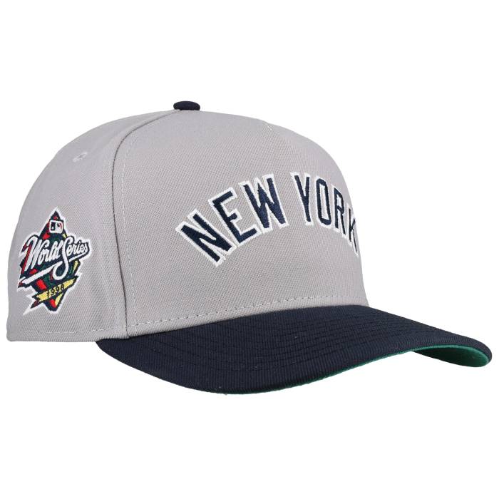 【★百貨店SALE★6/11真夜中2時迄】Newera 【 New York Yankees 1998 Ws Script 9Fifty A Frame Snapback Hat (Away Jersey) Unisex 】 ヤンキース 原作 Snapback スナップバック 御徒面子 ユニ一発やる
