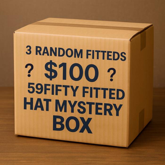 Newera 【 59Fifty Fitted Hats Mystery Box Random Teams (3 Hats+Free Shipping+5 Free Pins) Unisex 】 かぶり笠 かぶり笠 ボックス席 無償性 ユニ一発やる
