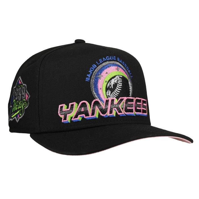 【★百貨店SALE★6/11真夜中2時迄】Newera 【 New York Yankees 1999 World Series Galaxy Script 9Fifty A Frame Snapback Hat Unisex 】 ヤンキース 続きもの 銀河系 原作 Snapback スナップバック 御徒面子 ユニ一発やる