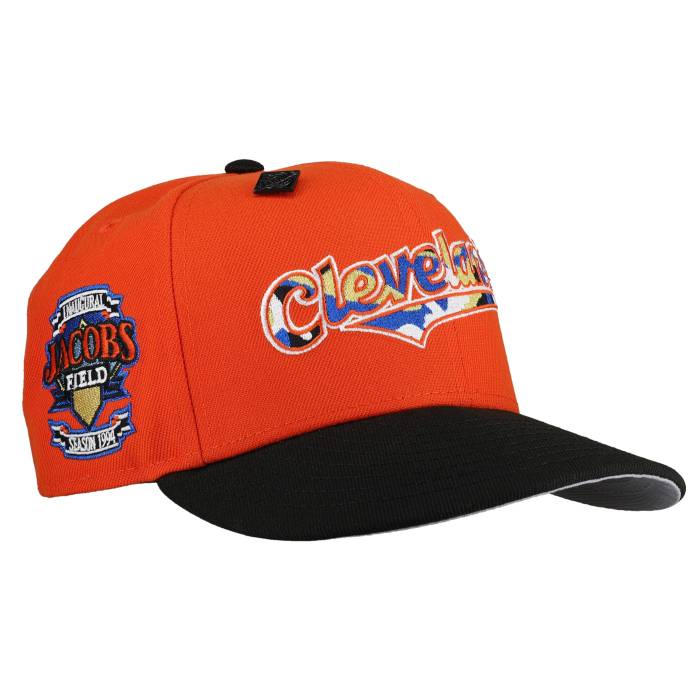 Newera 【 Cleveland Indians Jacobs Field Metallic 59Fifty Fitted Hat Unisex 】 クリーブランド インディアンス Field 活動の領域 ユニ一発やる