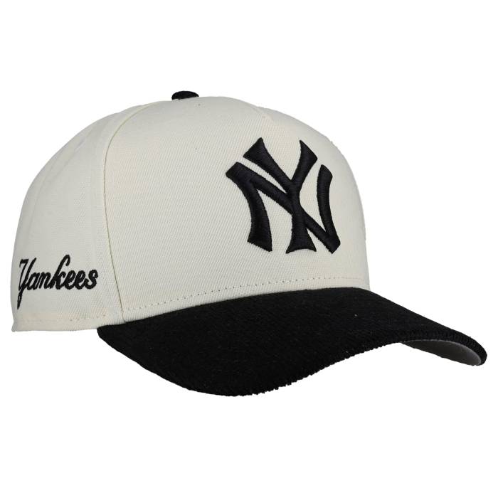 【★百貨店SALE★6/11真夜中2時迄】Newera 【 New York Yankees Black Off White Corduroy 9Fifty A Frame Snapback Hat Unisex 】 ヤンキース 黒いこと 黒いこと 白いこと 白いこと コール天 Snapback スナップバック 御徒面子 ユニ一発やる