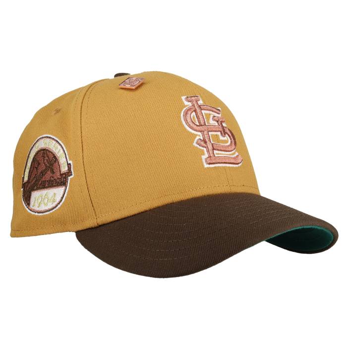 Newera 【 St Louis Cardinals 1964 World Series Tan/Brown 59Fifty Fitted Hat Unisex 】 カージナルス つづき物 ユニ一発やる