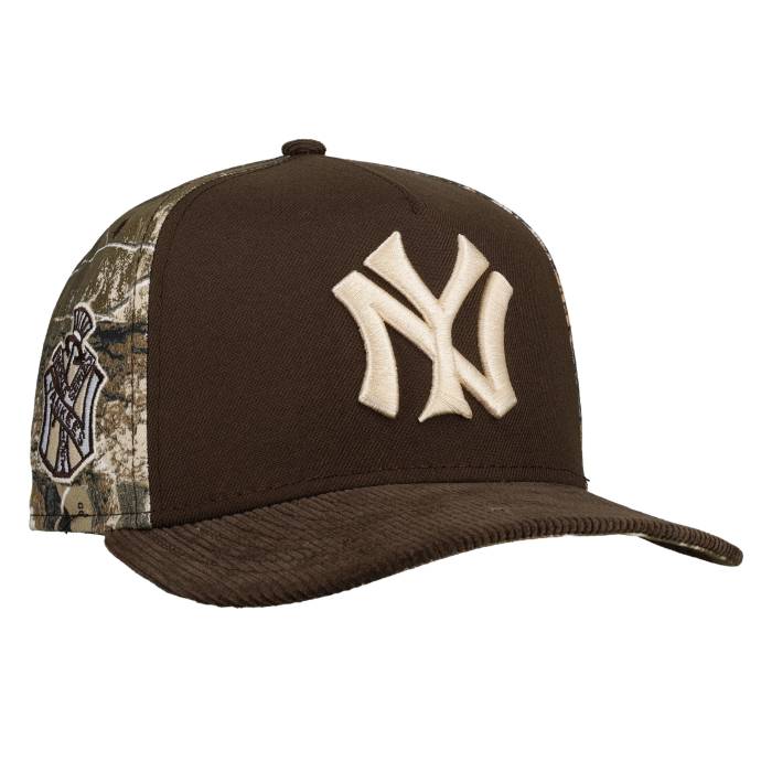 【★百貨店SALE★6/11真夜中2時迄】Newera 【 New York Yankees 1951 World Series Walnut Real Tree 9Fifty A Frame Snapback Hat Unisex 】 ヤンキース 続きもの レアル Snapback スナップバック 御徒面子 ユニ一発やる