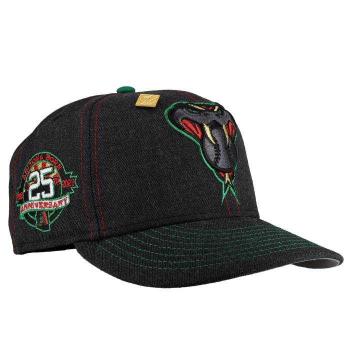 Newera 【 Arizona Diamondbacks Contrast Stitch Metallic 25Th Anny 59Fifty Fitted Hat Unisex 】 アリゾナ 金剛石バックス ユニ一発やる