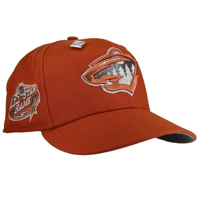 Newera 【 Minnesota Wild 2004 All Star Game Burnt Orange Metallic 59Fifty Fitted Hat Unisex Orange /Grey Undervisor 】 北極星の州 wild ワイルド Game 取り組み orange 橙・オレンジ色 ユニ一発やる orange 橙・オレンジ色 薄墨色 薄墨色