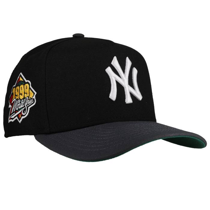 Newera 【 New York Yankees 1999 Ws New Era 9Fifty A Frame Snapback Hat (Black/Graphite) Unisex Black/Graphite 】 ヤンキース Snapback スナップバック バッグ ユニセックス 黒色 ブラック｜スニケス