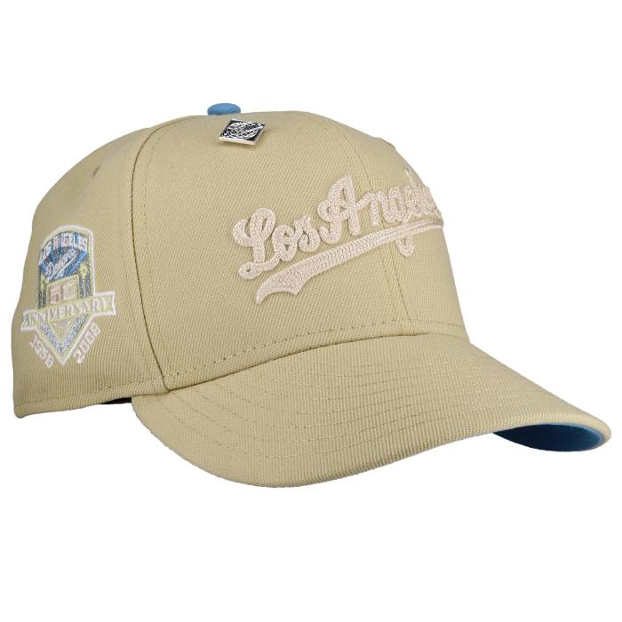 Newera 【 Los Angeles Dodgers 50Th Anniversary Vegas Gold 59Fifty Fitted Hat Unisex 】 ドジャース ベガス ゴールド ユニ一発やる