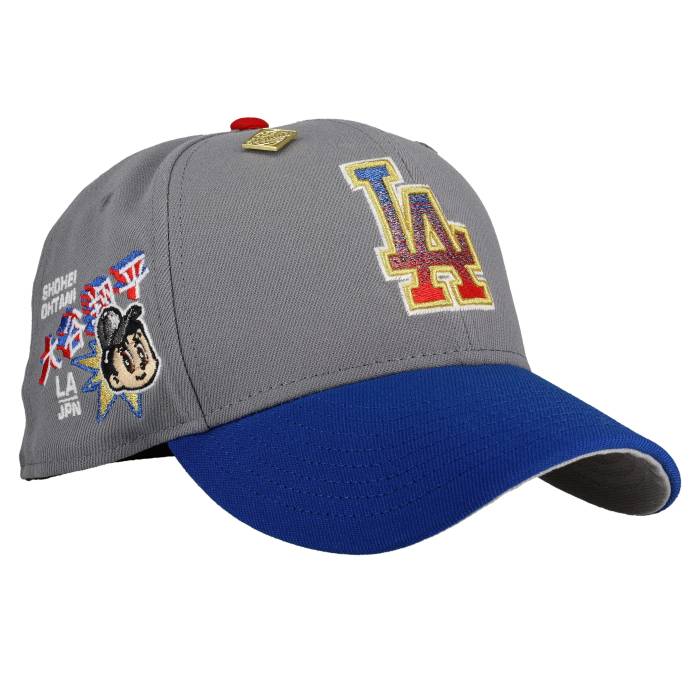 Newera 【 Los Angeles Dodgers Graphite/Blue Shohei Ohtani 59Fifty Fitted Hat Unisex 】 ドジャース ユニ一発やる