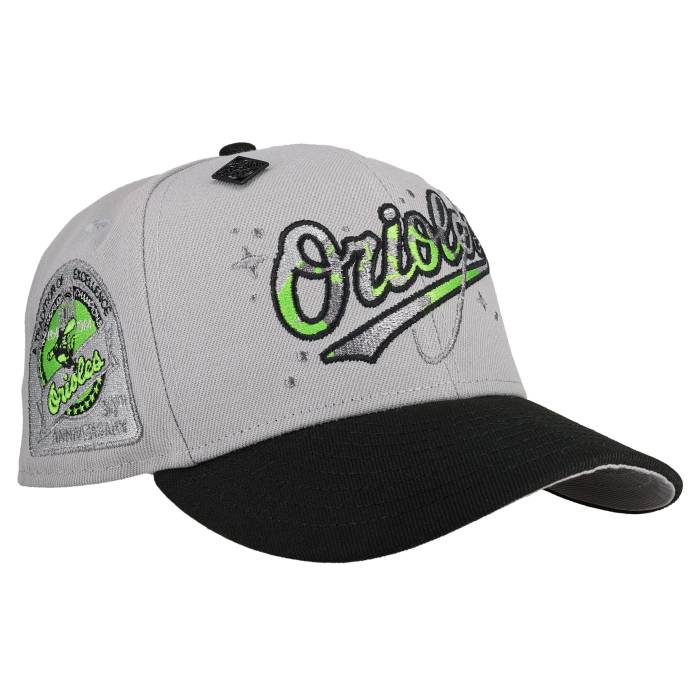 Newera 【 Baltimore Orioles 30Th Anniversary Grey Celestial 59Fifty Fitted Hat Unisex 】 ボルティモア オリオールズ 薄墨色 薄墨色 ユニ一発やる