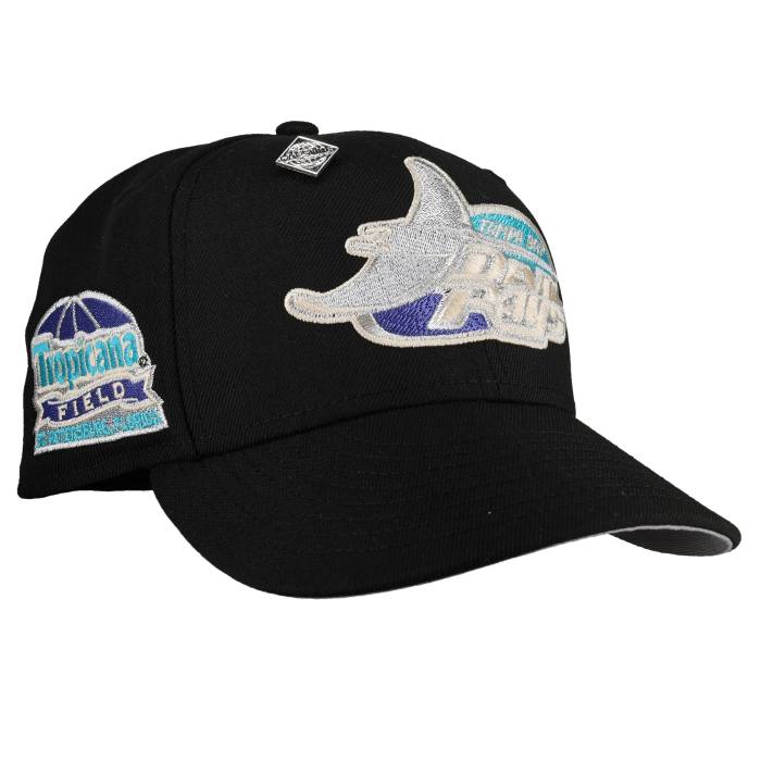 Newera 【 Tampa Bay Rays Tropicana Field Black/Silver Metallic 59Fifty Fitted Hat Unisex 】 レイズ Field フィールド ユニセックス|スニケス