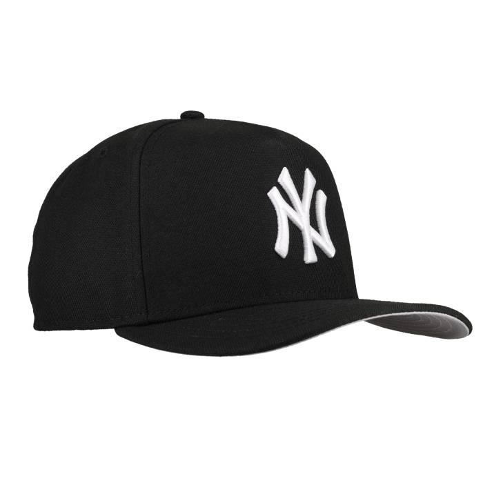 【★百貨店SALE★6/11真夜中2時迄】Newera 【 New York Yankees New Era 9Fifty A Frame Snapback Hat (Black) Unisex Black/Grey Undervisor 】 ヤンキース Snapback スナップバック 御徒面子 ユニ一発やる 黒いこと 黒いこと 薄墨色 薄墨色