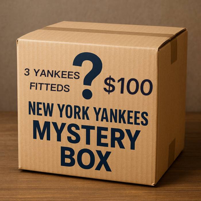 Newera 【 New York Yankees 59Fifty Fitted Hats Mystery Box (3 Hats+Free Shipping+5 Free Pins) Unisex 】 ヤンキース かぶり笠 かぶり笠 ボックス席 無償性 ユニ一発やる