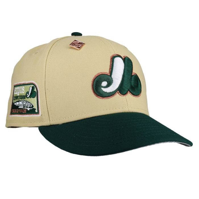 Newera 【 Montreal Expos Olympic Stadium Gold 59Fifty Fitted Hat Unisex 】 モントリオール 国際オリンピック競技大会 競技場 ゴールド ユニ一発やる