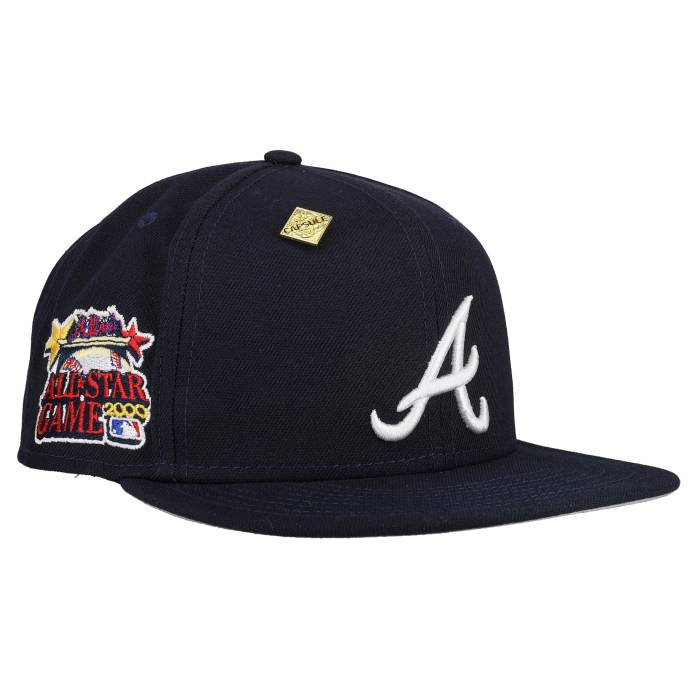 【★百貨店SALE★6/11真夜中2時迄】Newera 【 Atlanta Braves 2000 All Star Game Navy New Era 9Fifty Snapback Hat Unisex 】 ジョージアの州都 ブレーブス Game 力くらべ 紺色 米国海軍 Snapback スナップバック 御徒面子 ユニ一発やる