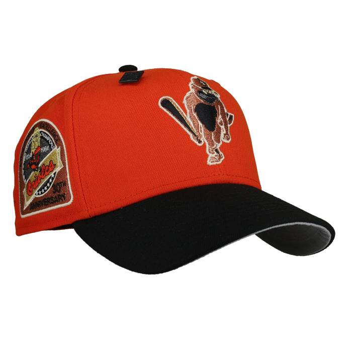 Newera 【 Baltimore Orioles 30Th Anniversary Orange/Black Metallic 59Fifty Fitted Hat Unisex 】 ボルティモア オリオールズ ユニ一発やる